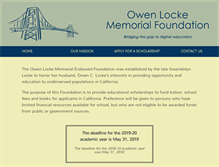 Tablet Screenshot of owenlocke.org
